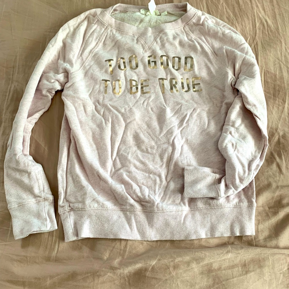Sweatshirt-too good to be true